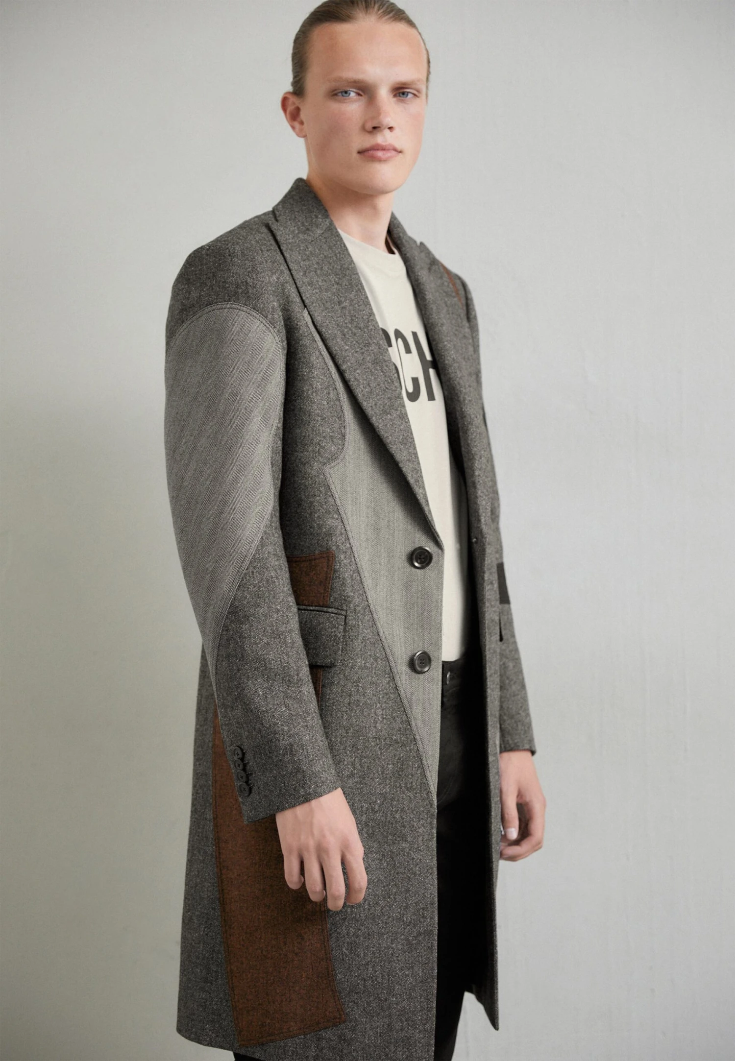 MOSCHINO Long Jacket - Mantel - Fantasy Grey 3 MOSCHINO Long Jacket - Mantel - Fantasy Grey