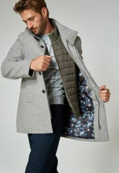 Next Signature Italian Rich With Removable Gile - Mantel - Light Grey -ZALANDO WINKEL f1d7bb30c18d4dbba3688c707ed677c4