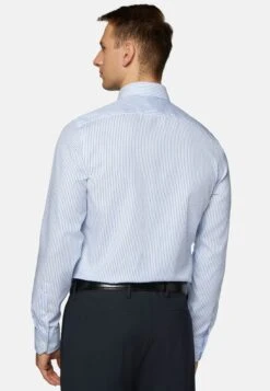 Ultimate Non Iron Slim Fit Striped - Zakelijk Overhemd - Light Blu -ZALANDO WINKEL f22738d074b34b7f97bdee29844699ce