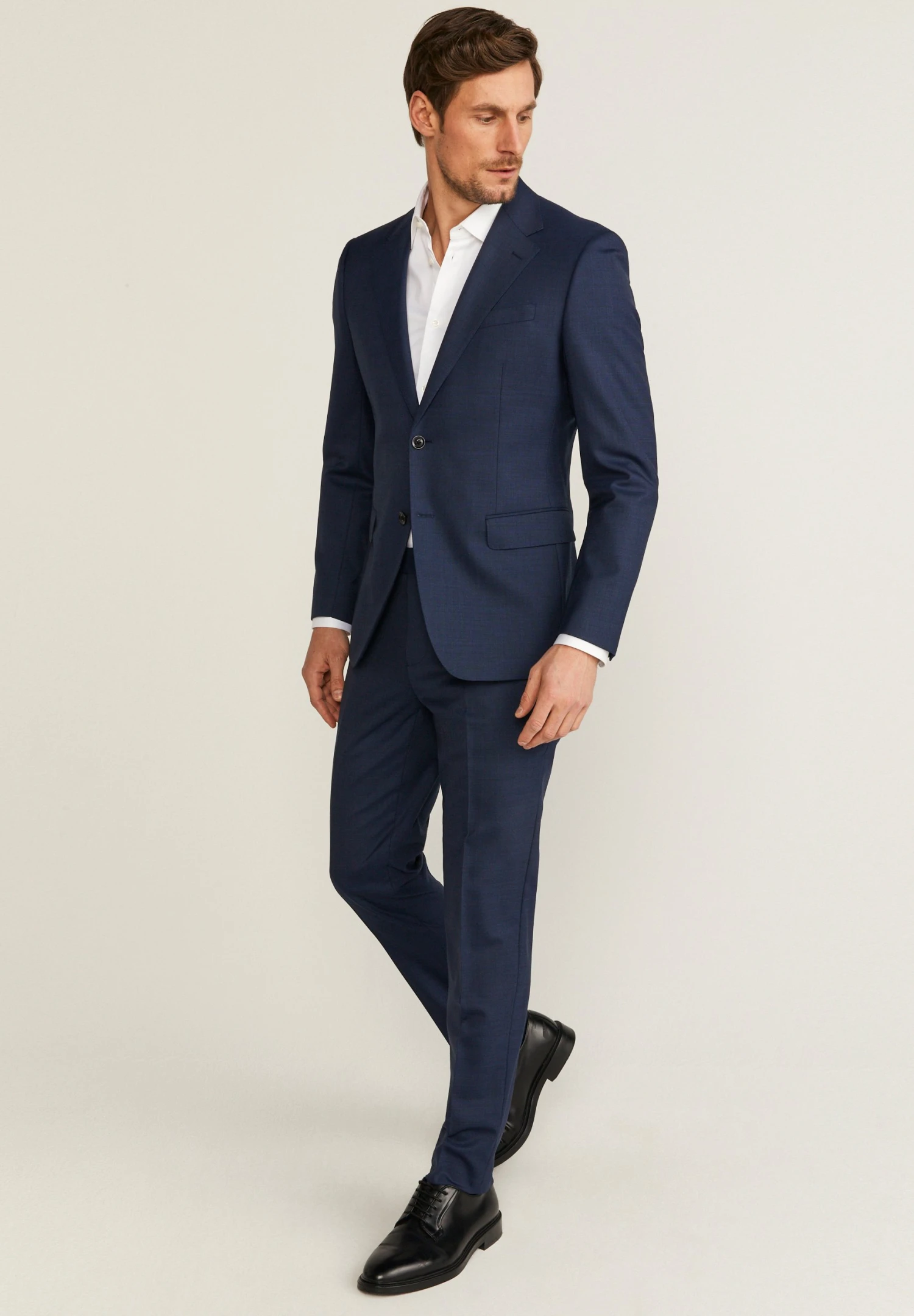 Luciano- Blazer - Dark Blue Mel 4 Luciano- Blazer - Dark Blue Mel - Afbeelding 2