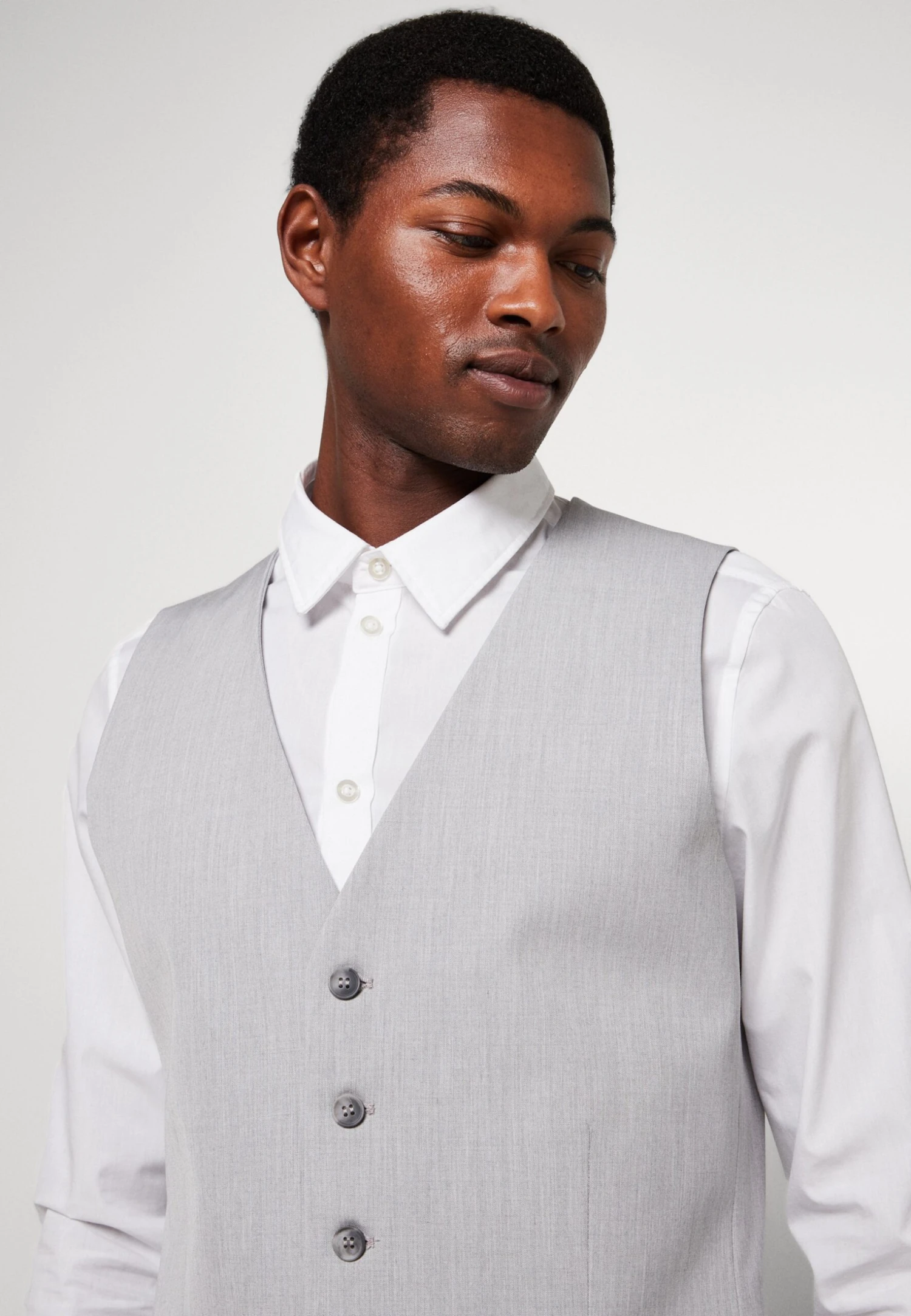 Selected Homme Slhslim Liam - Gilet - Light Grey Melange 6 Selected Homme Slhslim Liam - Gilet - Light Grey Melange - Afbeelding 4