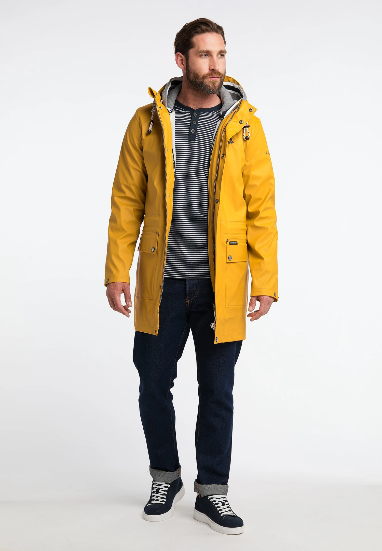 Schmuddelwedda 3-In-1 Regenmantel Acalmar - Parka - Curry 4 Schmuddelwedda 3-In-1 Regenmantel Acalmar - Parka - Curry - Afbeelding 2