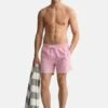 Gant Classic Fit Seersucker- Zwemshorts - Perky Pink