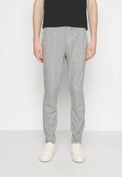 Only & Sons Onsmark Check Pant - Broek - Light Grey Melange