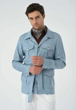 Trenchcoat - Blue -ZALANDO WINKEL f888fbb2d5eb40bc907a583e74e8c57f