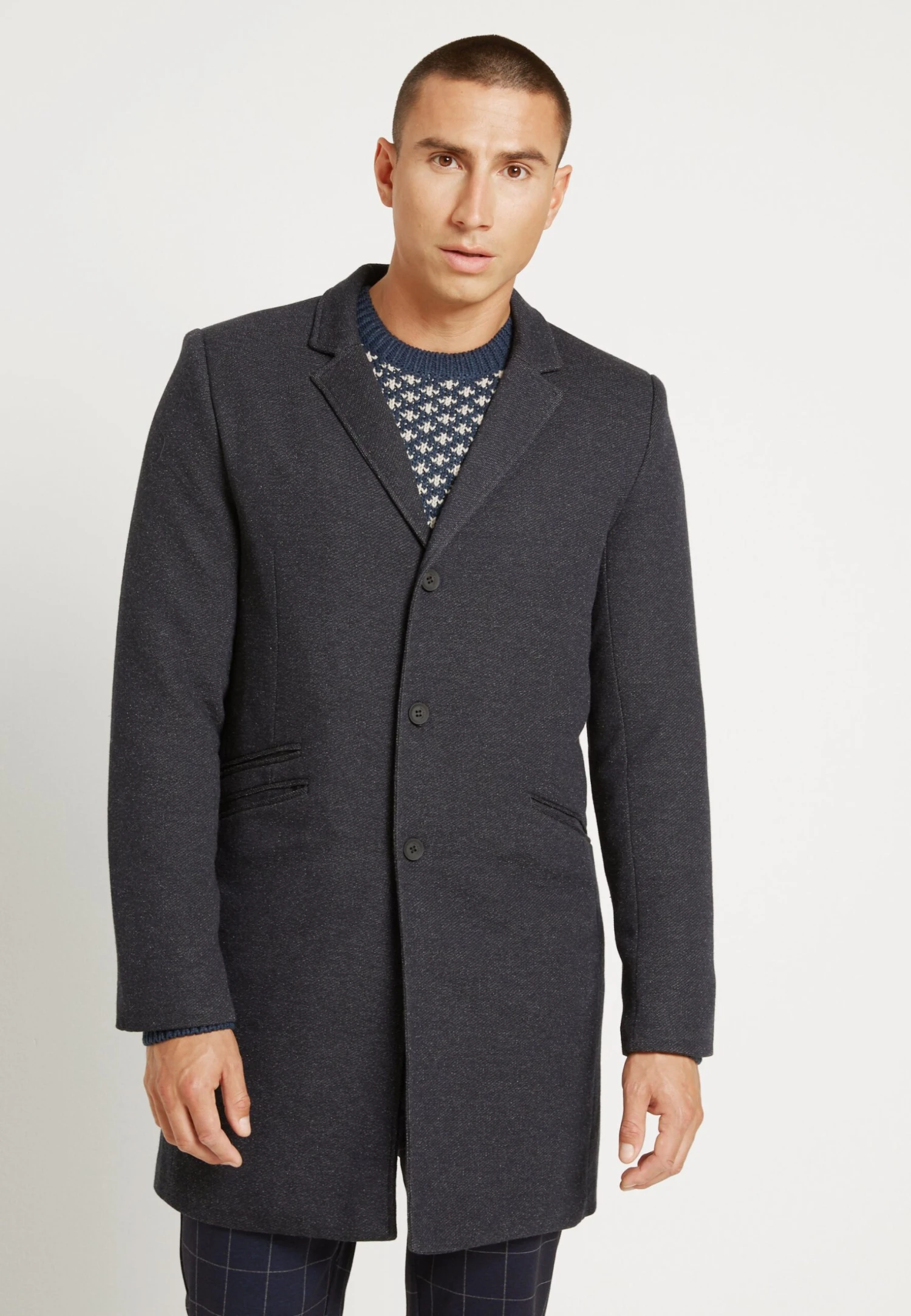 Only & Sons Onsjulian King Coat - Mantel - Night Sky Melange 3 Only & Sons Onsjulian King Coat - Mantel - Night Sky Melange