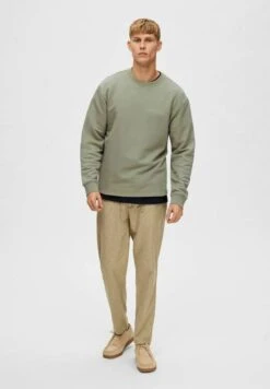 Selected Homme Trui - Vetiver -ZALANDO WINKEL f96af72ea73e4e4e98ae42d693867921