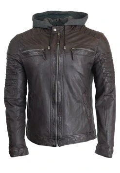 Leren Jas - Braun -ZALANDO WINKEL fa49b4921d51472e9ac5b1894d6f3d75