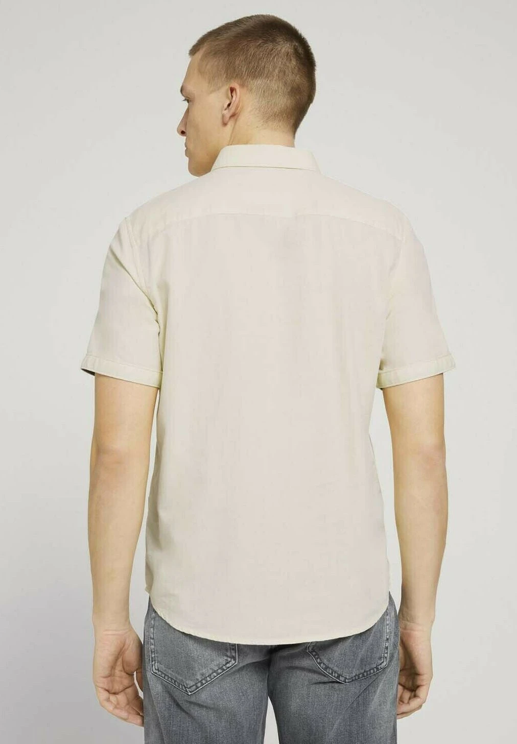 Tom Tailor Overhemd - Yellow White Structure 5 Tom Tailor Overhemd - Yellow White Structure - Afbeelding 3