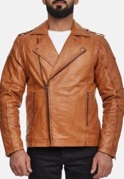 Echt - Leren Jas - Camel -ZALANDO WINKEL fb1f5fd4596e401a9c586d3f373ad79e