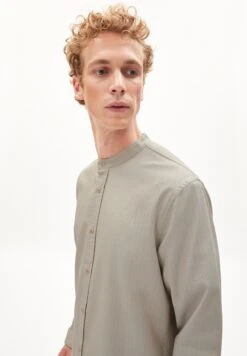 Armedangels Tomaaso Stripes- Overhemd - Sand Stone -ZALANDO WINKEL fc56d90652b84603bcaadbdec6103a1b