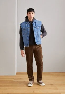 Lee Relaxed Rider Jacket - Bodywarmer - Light Blue Denim -ZALANDO WINKEL fde08ee971f646cf9ce2289876323f2b