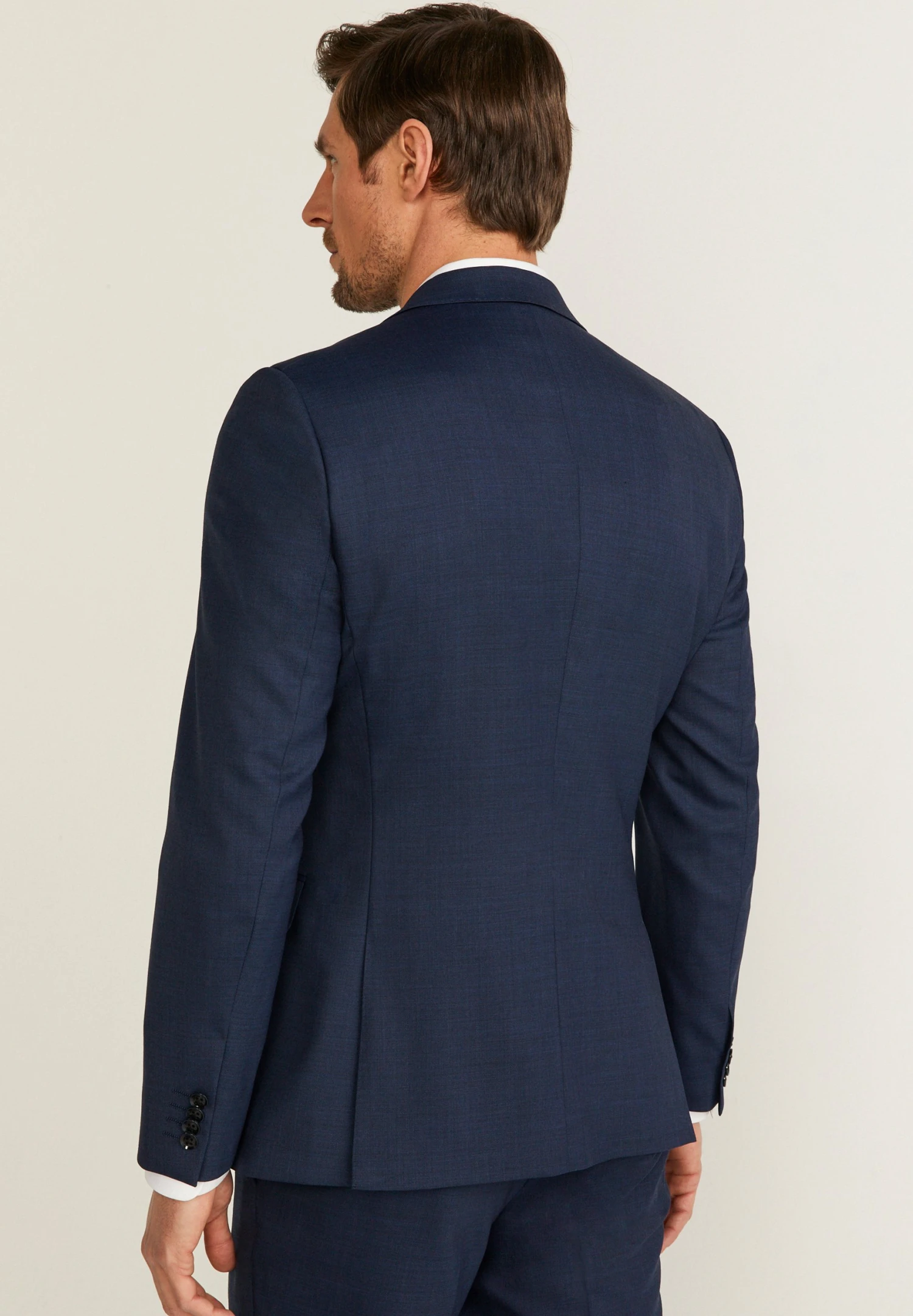 Luciano- Blazer - Dark Blue Mel 5 Luciano- Blazer - Dark Blue Mel - Afbeelding 3