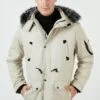 100 Removable Hooded - Winterjas - Stone Colored -ZALANDO WINKEL ff0079dd203b494ebd16bc9529d5b234