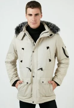 100 Removable Hooded - Winterjas - Stone Colored