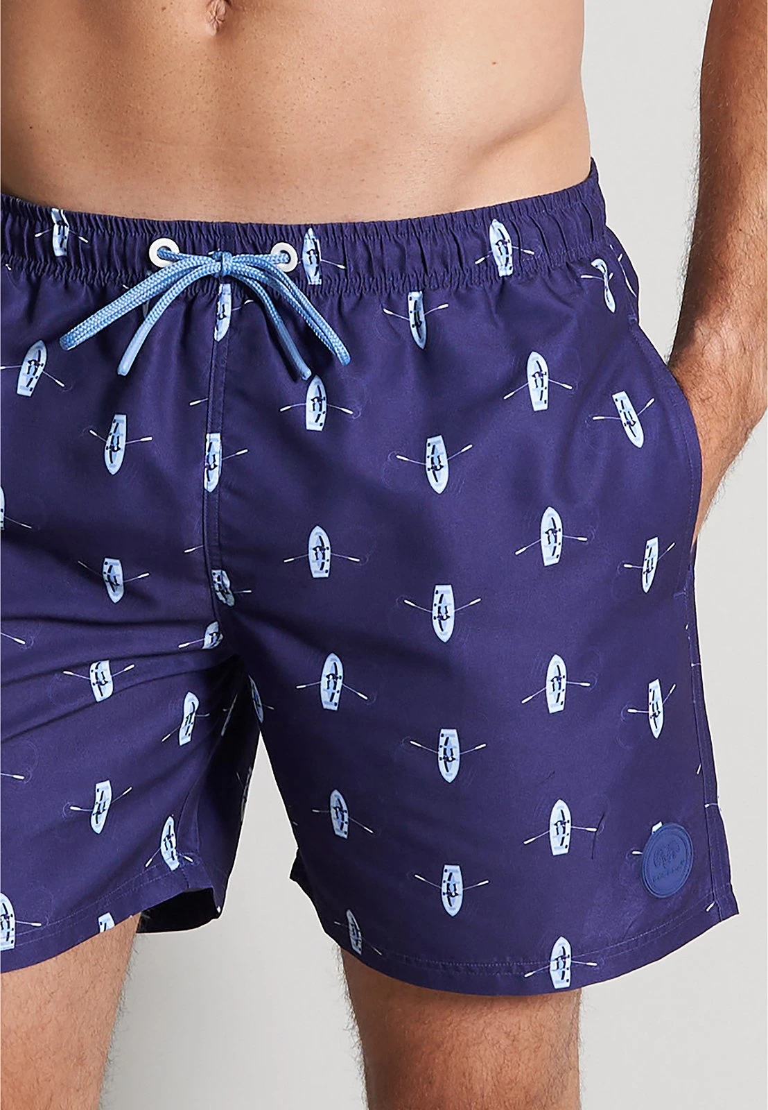 Zwemshorts - Blau Dunkel Allover 5 Zwemshorts - Blau Dunkel Allover - Afbeelding 3